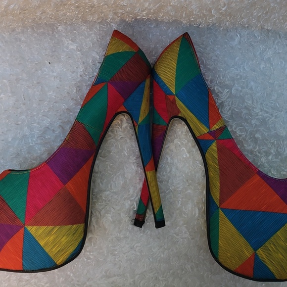 🧡👠Geometric Platform Stiletto👠🧡 - Picture 3 of 4